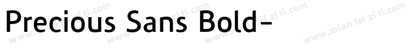 Precious Sans Bold字体转换